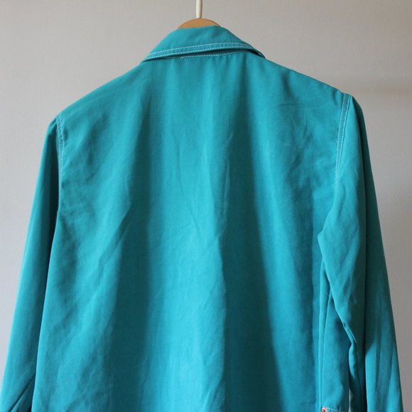 NWT Vintage Saint-Germain Paris Blue Button Up Shirt - Picture 8 of 11